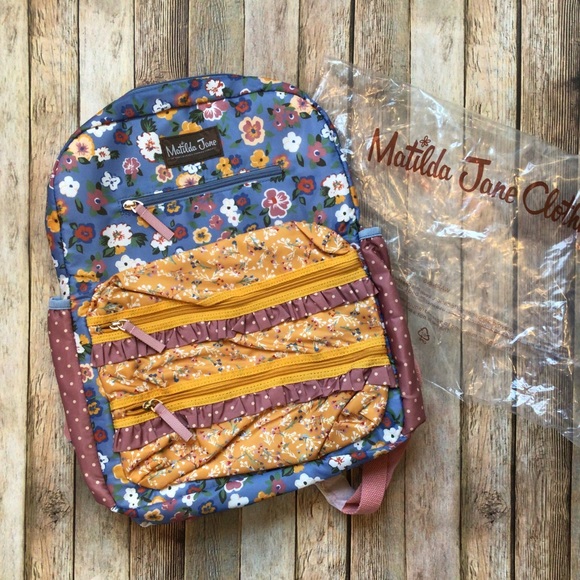 Matilda Jane Accessories Nwt Matilda Jane Botanical Blue Floral